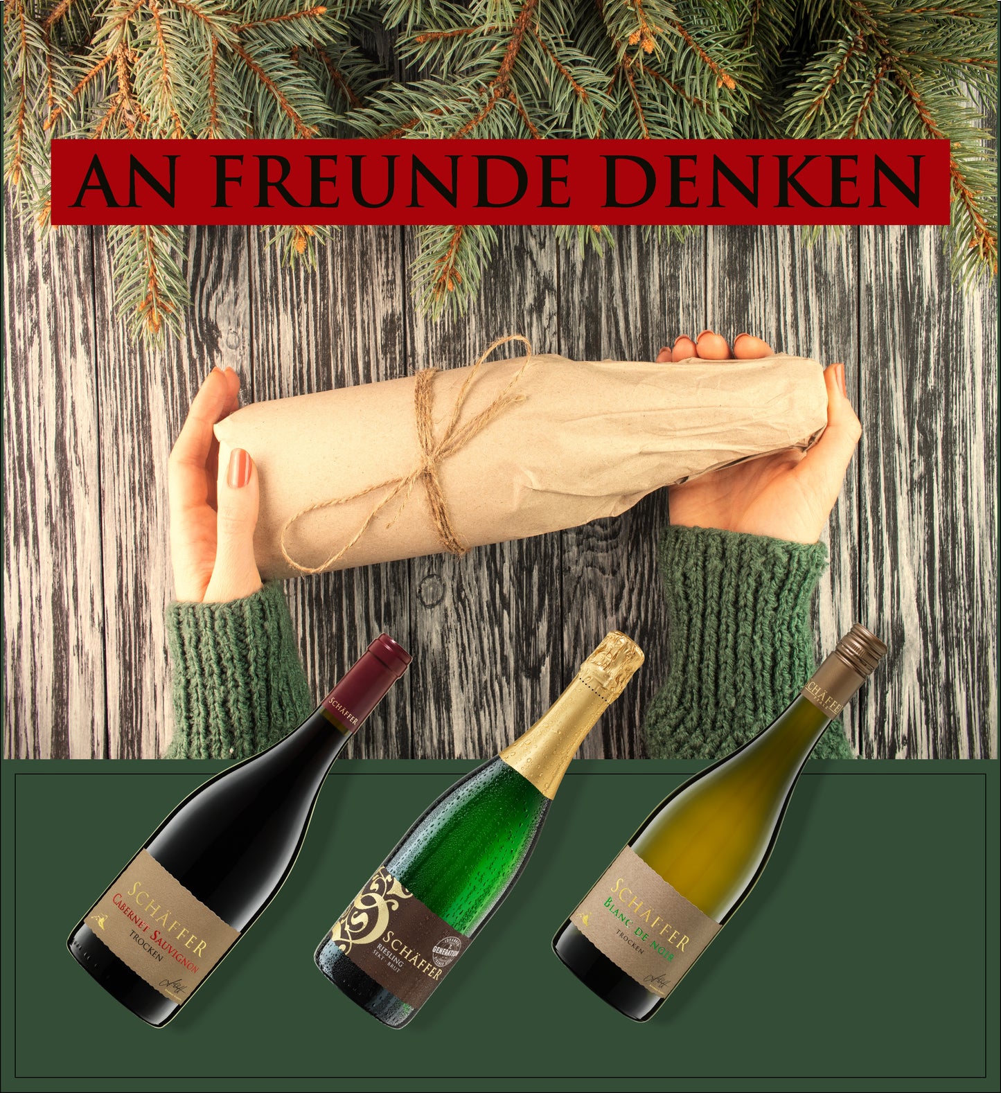 ...an Freunde denken | Weinpräsent