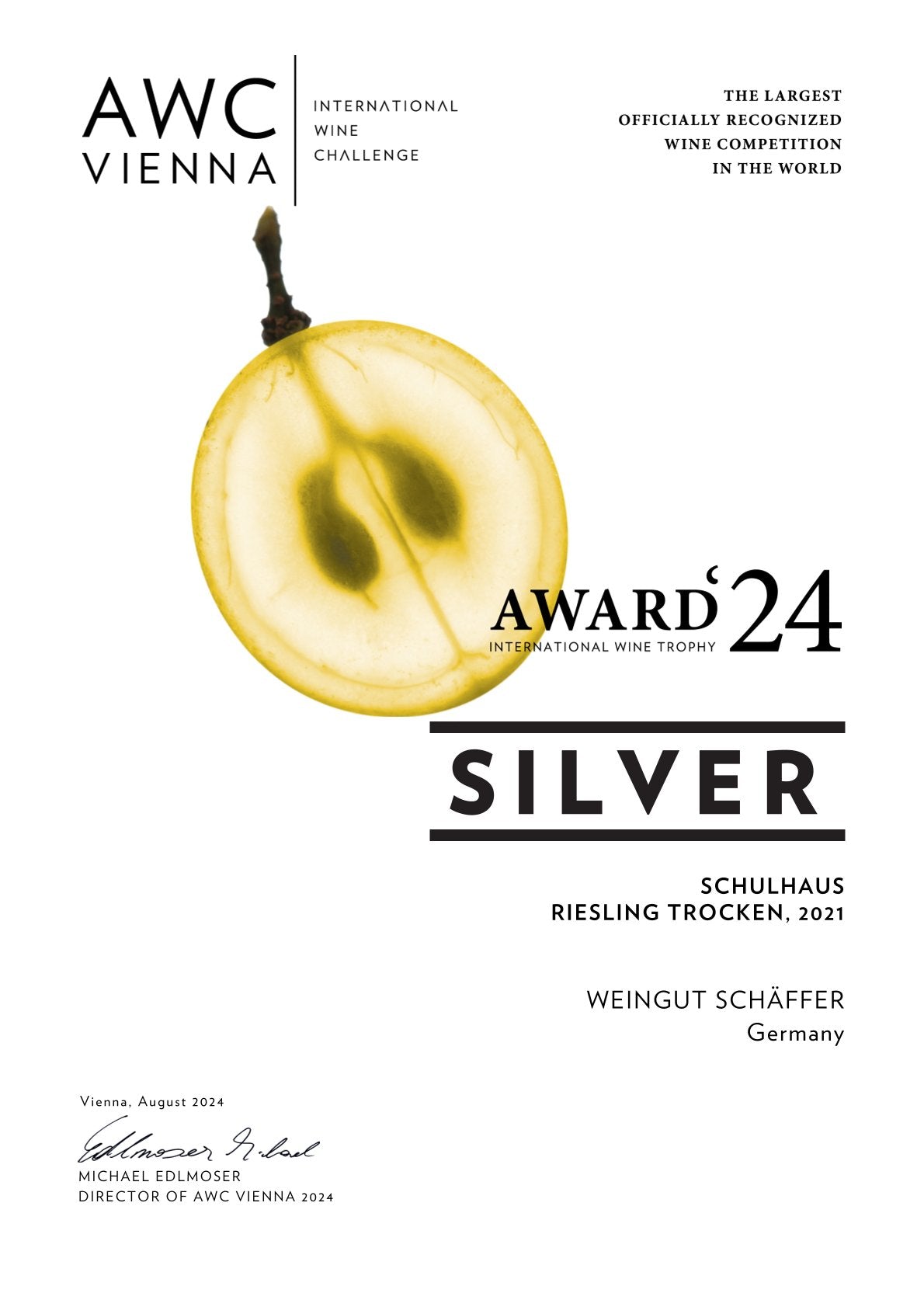 2021er Riesling Schulhaus trocken